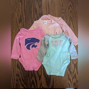 Assorted 6m long sleeve bodysuits